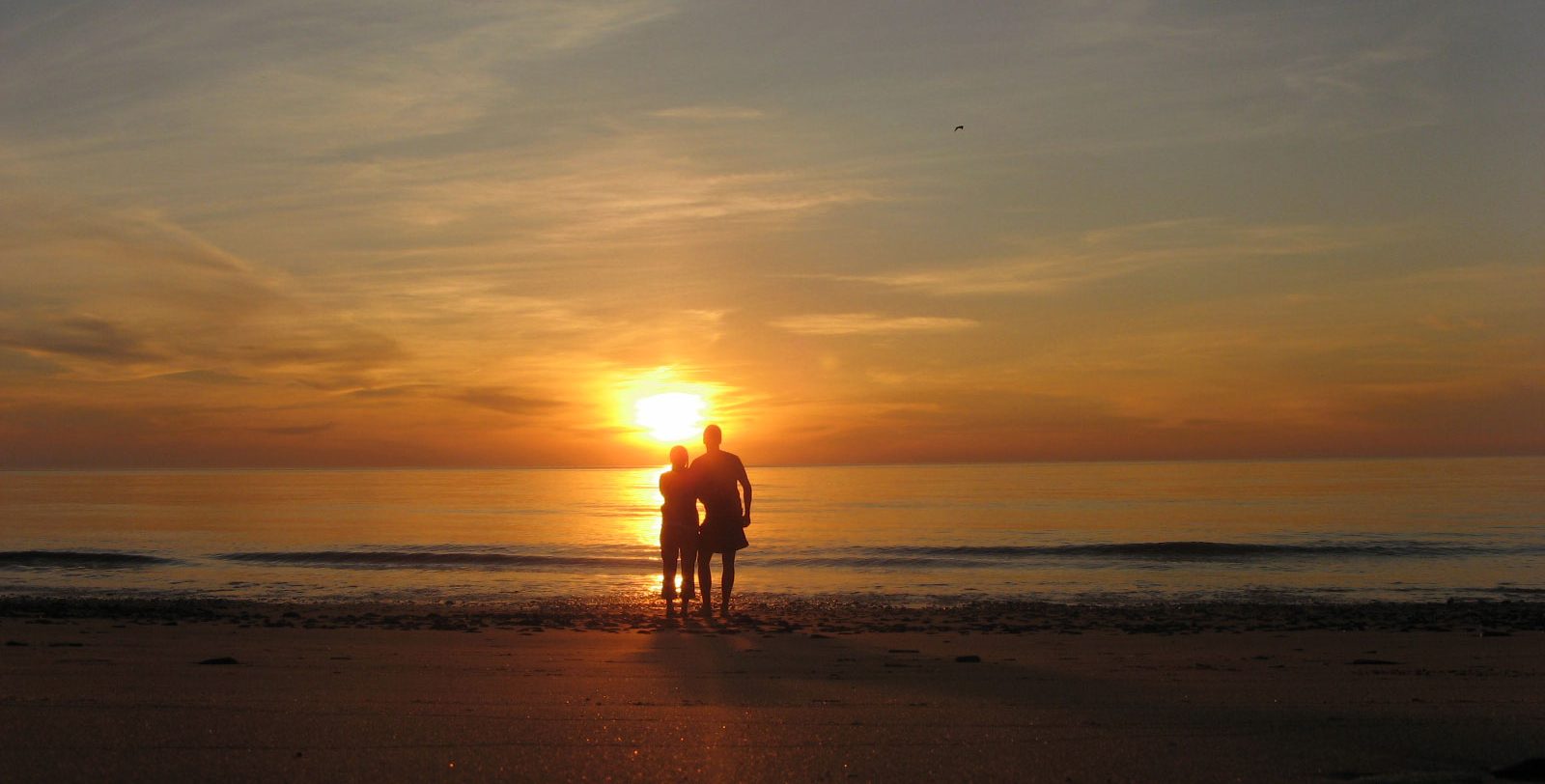 Penbryn beach sunset