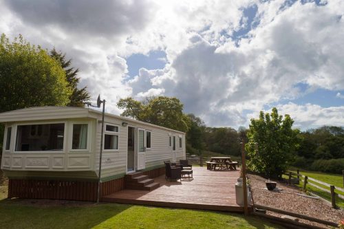Parc Gwair Caravan Cwmtydu Outside Space