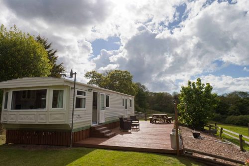 Parc Gwair Caravan Cwmtydu Outside Space