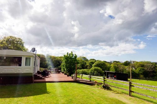 Parc Gwair Caravan Lawn and Decking